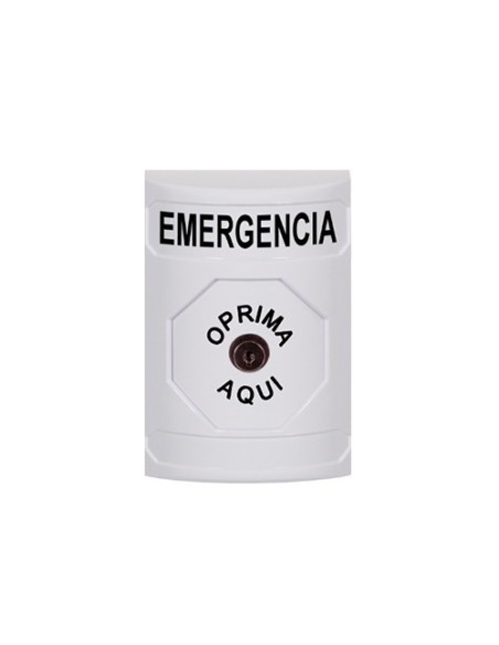 Sti Kit SS2300 Sti. Botão SS2. Cogumelo de emergência com chave. Cor branca