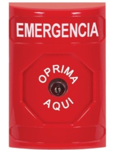 Sti Kit SS2000 Sti. Botão SS2. Cogumelo de emergência com chave. Cor vermelha