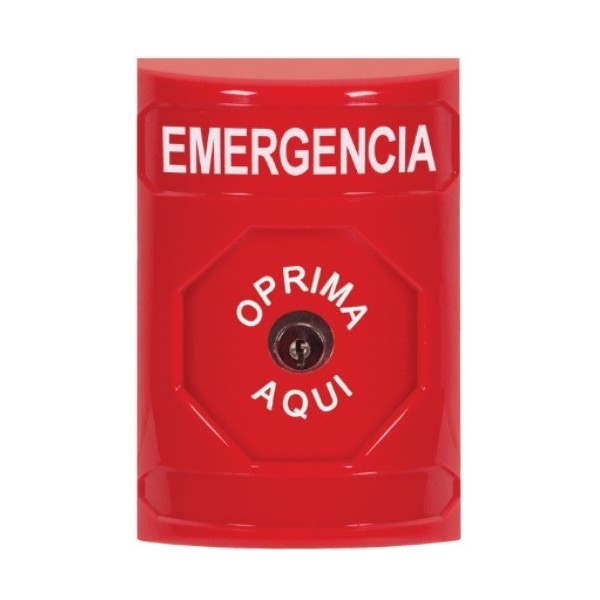 Sti Kit SS2000 Sti. Botão SS2. Cogumelo de emergência com chave. Cor vermelha