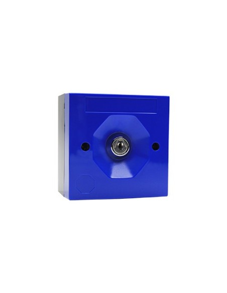 STI SS3 9053 Sti. Pushbutton SS3 com chave. Alojamento azul. Três posições.