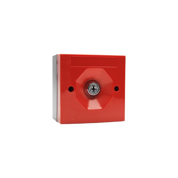 STI SS3 1053 Sti. Pushbutton SS3 com chave. Habitação vermelha. Três posições.