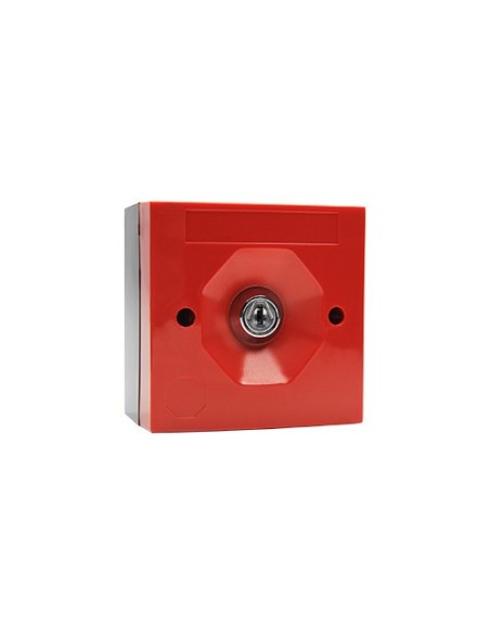 STI SS3 1053 Sti. Pushbutton SS3 com chave. Habitação vermelha. Três posições.