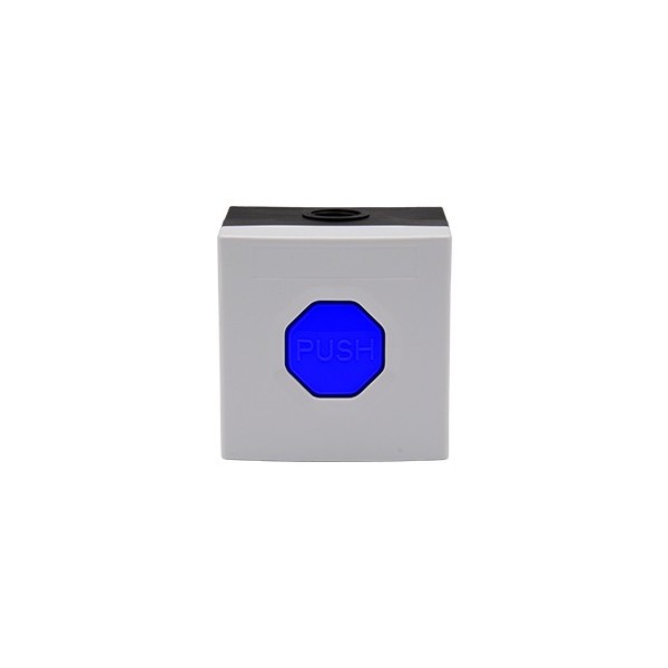 Acheter STI SS3 7B04 STI. Bouton-poussoir SS3. Boîtier blanc, bouton bleu. À verrouillage.