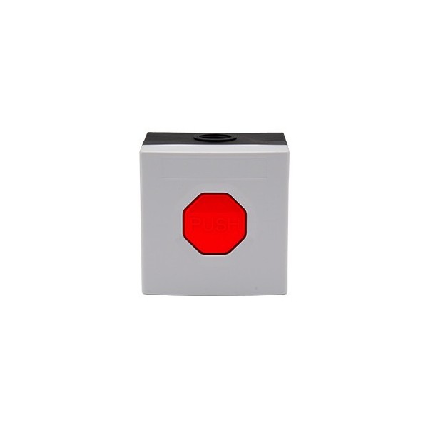 STI SS3 7R14 Sti. Pushbutton SS3. Botão vermelho da caixa branca. Não intertravar.