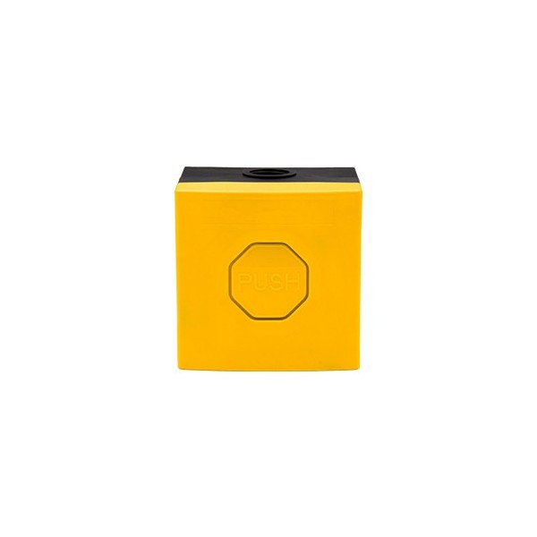 STI SS3 5Y04 Sti. Pushbutton SS3. Habitação e botão amarelo. Enclavable.