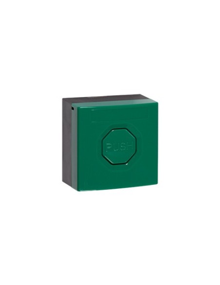 Kaufen STI WSS3 3G04 STI. Drucktaster WSS3. Grünes Gehäuse, grüner Knopf. Rastend.