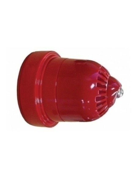 Comprare ZITON ZRW466-3C ZITON. Sirena interna analogica via radio con indicatore di allarme (VAD) da parete. Colore rosso