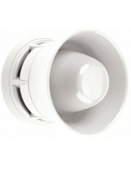 Acheter ZITON ZP755HA-2W ZITON. Sirène intérieure analogique alimentée par la boucle pour systèmes Ziton. Couleur blanche.