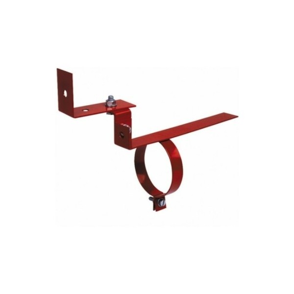 SFE SOP-TRF SFE. Suporte individual direcional para geradores de dinamenco. Acabamento de aço pintado em vermelho.