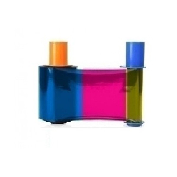 Fargo com-DTC4500E-45200 Fargo. Eco Ymcko Color Ribbon para Impressora DT4500: Fita de cor com resina preta e sobreposição - 500