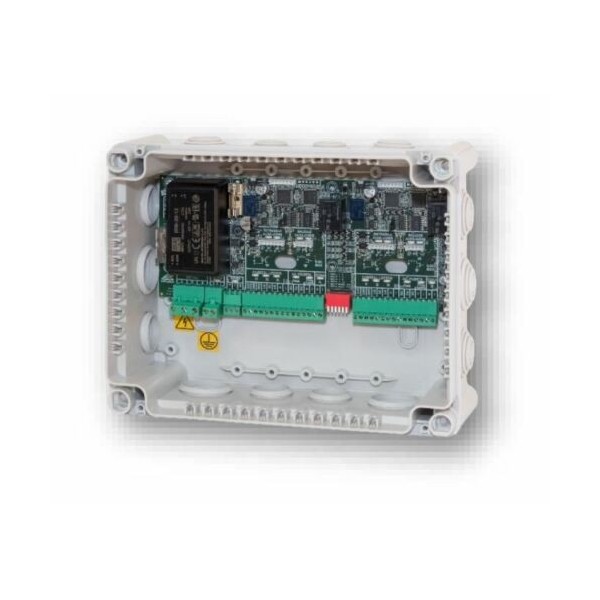 Dessica a2003l2f dessico. Módulo para 2 portas com fonte de alimentação e caixa de plástico. Compatível com controladores do 