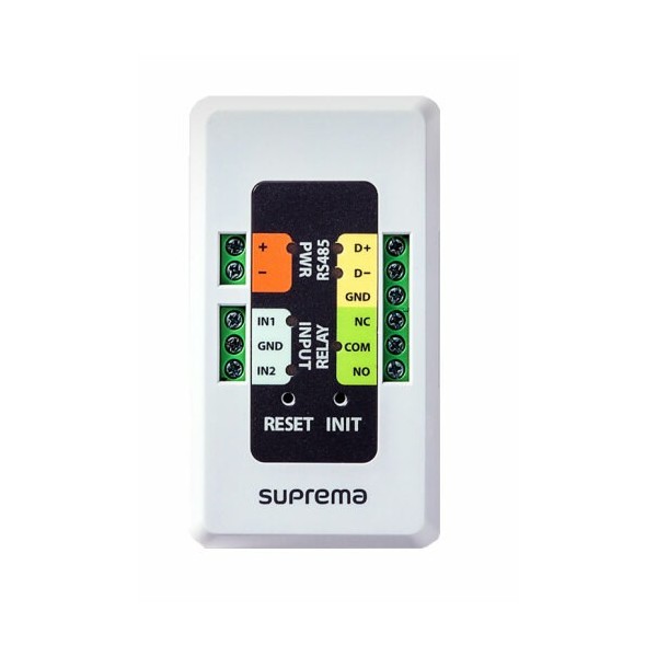 Kaufen Sie SUPREMA SECURE-IO2 von SUPREMA. Sicheres Modul zur Verbindung über RS485 mit Suprema V2-Geräten.
