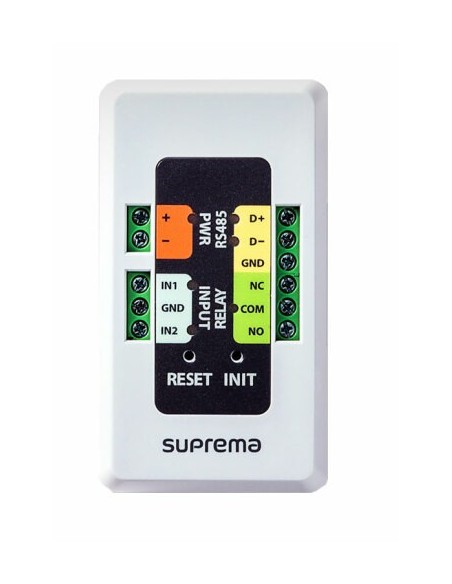 Acheter SUPREMA SECURE-IO2 SUPREMA. Module sécurisé pour se connecter via RS485 aux dispositifs Suprema V2.