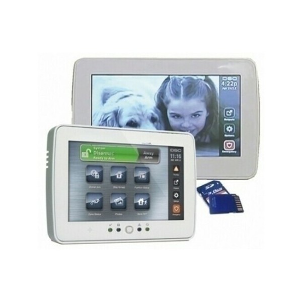 DSC PTK5507WSPA DSC. Teclado com cor LCD da tela de toque de 7.