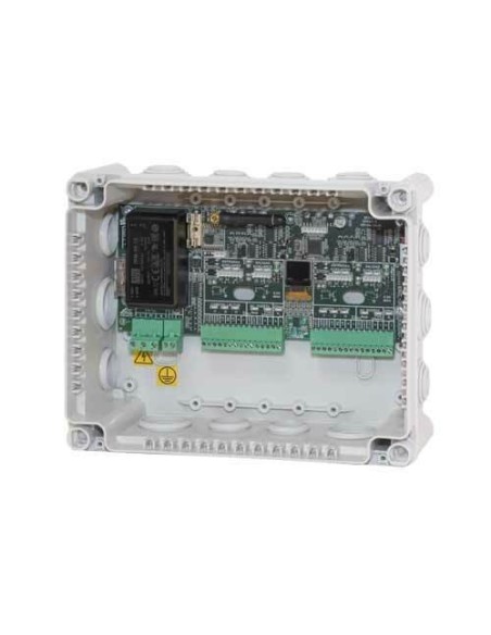 Dessica a2003l2fw dessica. Módulo para 2 portas via rádio com fonte de alimentação e caixa de plástico. Compatível com controle