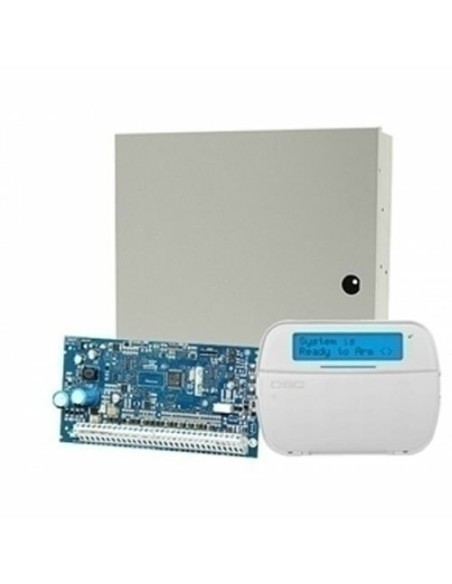 DSC Neo Kit HS2064-LCDRF DSCNEO. Kit Central 8 a 64 zonas. Contém teclado LCD alfanumérico com receptor de rádio