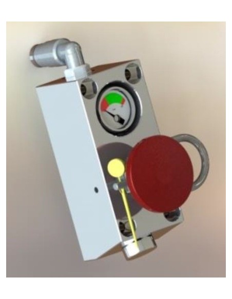 Firfire Airfire Arfacpuld. Botão de ativação manual para usinagem de parede com porta extra.