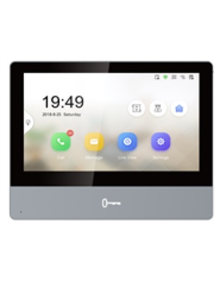 Acquistare HIKVISION BASIC DS-KH8350-WTE1/EU HIKBASIC. Console interna IP con schermo touchscreen da 7" per videocitofoni IP. Wi