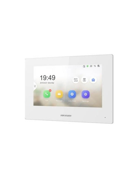 Hikvision Basic DS-KH6320-WTE1-W Hikbasic. Console Interior IP com 7 "Tela de toque para IP Videoporters WiFi. Poe