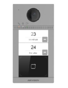 Acheter HIKVISION BASIC DS-KV8213-WME1 HIKBASIC. Visiophone IP extérieur en saillie avec 2 boutons d’appel, lecteur de pr