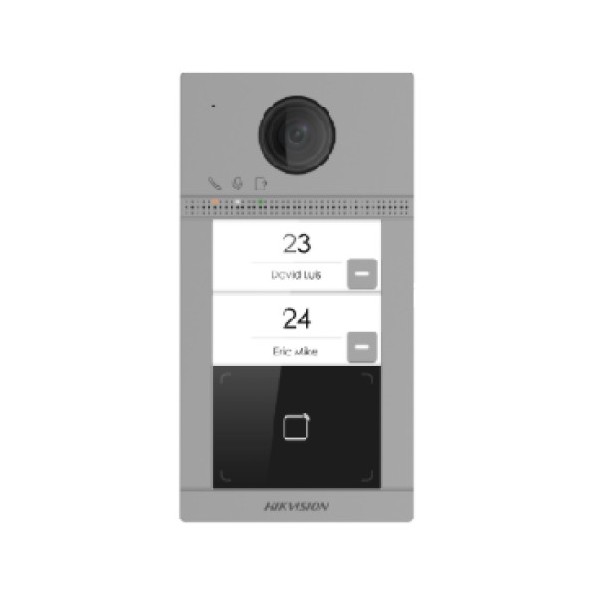 Kaufen HIKVISION BASIC DS-KV8213-WME1 HIKBASIC. IP-Video-Türsprechanlage zur Außenaufputzmontage mit 2 Ruftasten, Kartenleser fü