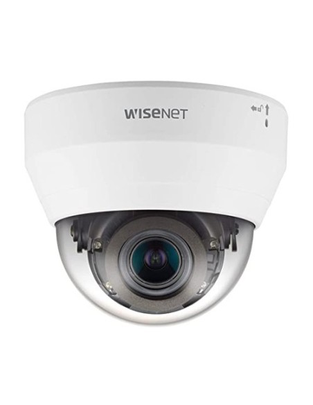 Visão de Hanwha qnd-6082R Hanwha Vision. Mini-Dome 2MPX câmera de mini-dome óptica motorizada 3.2-10mm Vá 20 m com ICR WDR H.265