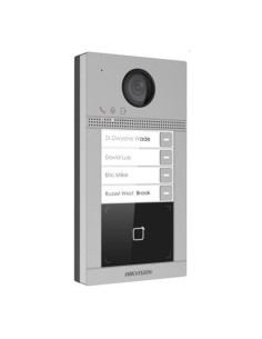 Acheter HIKVISION BASIC DS-KV8413-WME1/FLUSH HIKBASIC. Visiophone IP extérieur avec 4 boutons d’appel pour montage encastré
