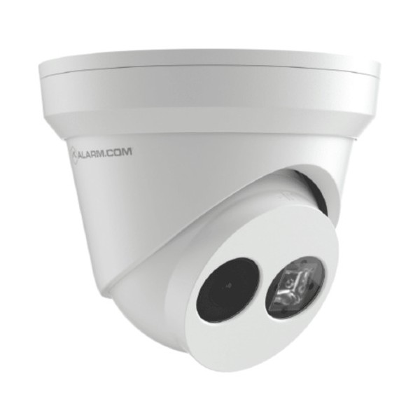 Alarm.com adc-vc836 adc. Exterior 1080P IP Minidomo (IP67). Óptica 28 mm F1.6. Visão de ângulo 108º. Vá 30 m. Pan & Tilt. Rotaci