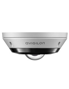 Avigilon 8,0C-H5A-FE-DO1 Avigilon. Câmera hemisférica Fisheye Mini-Dome 360º IP 8MPX Analytics H.265 WDR SD Microfone E / S Alar