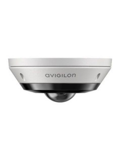 Avigilon 8.0c-h5a-fe-do1-go avigilon. Câmera hemisférica Fisheye Mini-Dome 360º IP 8MPX GO 20M Analytics H.265 WDR SD Microfone 