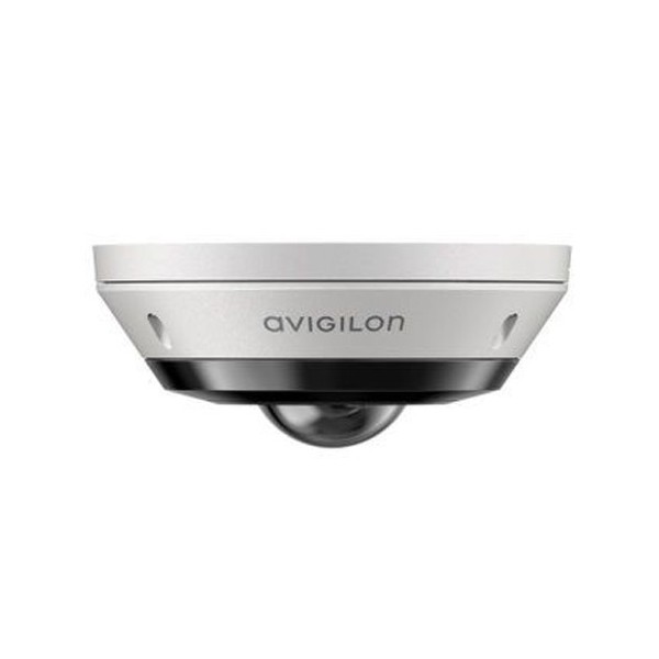 Avigilon 8.0c-h5a-fe-do1-go avigilon. Câmera hemisférica Fisheye Mini-Dome 360º IP 8MPX GO 20M Analytics H.265 WDR SD Microfone 