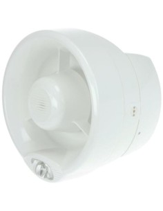 Lst cwss-sofw lst. Sirene branca com indicador de alarme (VAD) para acoplamento do módulo FI720RF-SST e FI750RF-SST