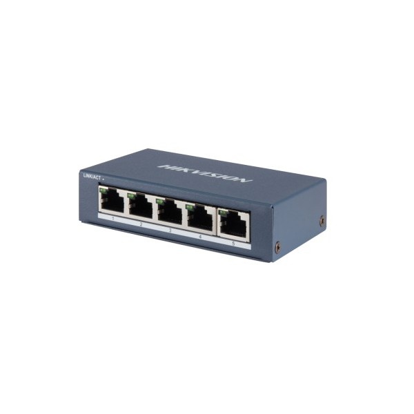 Acheter HIKVISION BASIC DS-3E0505P-E HIKBASIC. Commutateur PoE+ non géré à 4 ports 1000 Mbps + 1 liaison montante 1000 Mbps PoE 