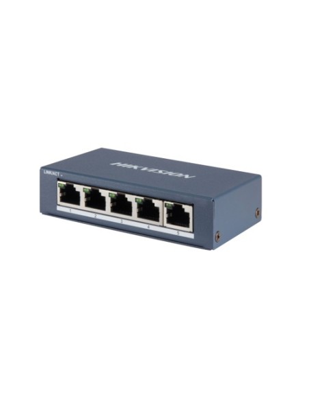 Acheter HIKVISION BASIC DS-3E0505P-E HIKBASIC. Commutateur PoE+ non géré à 4 ports 1000 Mbps + 1 liaison montante 1000 Mbps PoE 