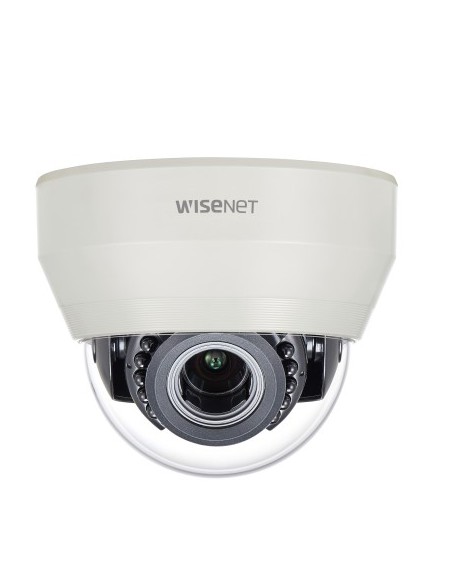 Hanwha Visão HCD-6080R HANWHA Vision. Câmera Mini-Dome 4 em 1 (AHD TVI CVI e CVBS) Ótica Motorizada 2MPx 3.2-10mm Ir 20 m com 