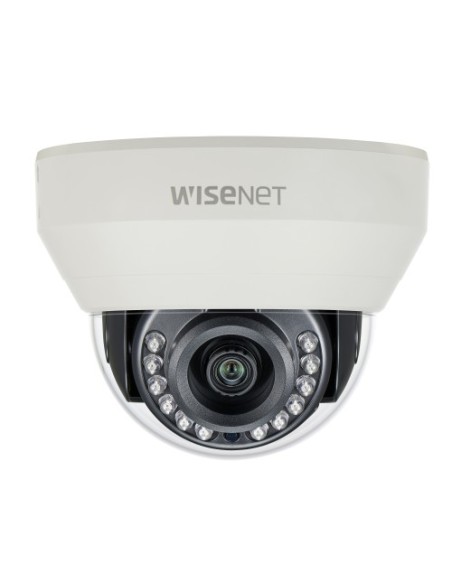 Hanwha Vision HCD-7010R HANWHA Vision. Mini-Dome Camera AHD e analógico 4MPX Ótica fixa 2.8mm Vá 20m WDR 12VDC.