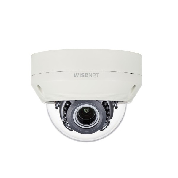 Acheter HANWHA VISION HCV-6080R HANWHA VISION. Caméra mini-dôme AHD TVI CVI et analogique 2 Mpx, optique motorisée 3,2-10 mm, IR