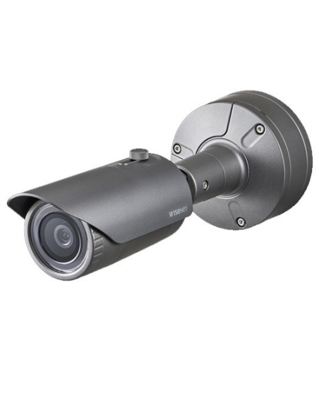 Hanwha Vision XNO-8020R Hanwha Vision. 5mpx Câmera IP de Bala Óptica Corrida 3.7mm Vá 30m WDR IP67 / IK10 12VDC / POE.