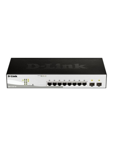 D-LINK DGS-1210-10P D-LINK kaufen. Switch PoE+ mit 8 Kupferports 10/100/1000 + 2 SFP 1000. PoE max. 65 W (Tabelle konsultieren).