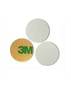 Kaufen Sie OEM EAR20-S50 CASMAR. Runder Mifare-1356-MHz-Klebe-Tag mit 20 mm Durchmesser und einseitigem 3M-Kleber.