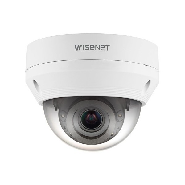 Visão de Hanwha QNV-6082RP Hanwha. Mini-Dome 2MPX câmera de mini-dome óptica motorizada 3.2-10mm IR 30 m com ICR WDR H.265 SD IP