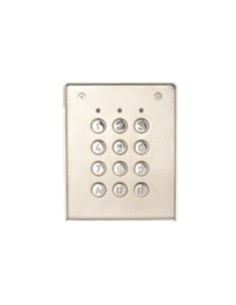 Acheter XPR EX6M-62A XPR. Clavier autonome antivandale d’extérieur jusqu’à 1 000 codes. Boîtier en acier inoxydable et touche
