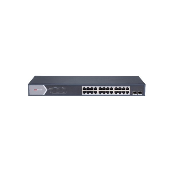 Comprare HIKVISION BASIC DS-3E1526P-SI HIKBASIC. Switch PoE a 24 porte in rame 10/100/1000 (porte PoE+ at/af estese 300 m)
