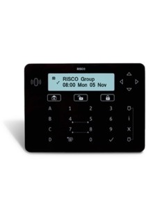 Kaufen RISCO RPKELPB0000B RISCO. Elegante schwarze Touch-Tastatur mit Grad-3-Näherungsleser für LightSYS+ LightSYS und Pr