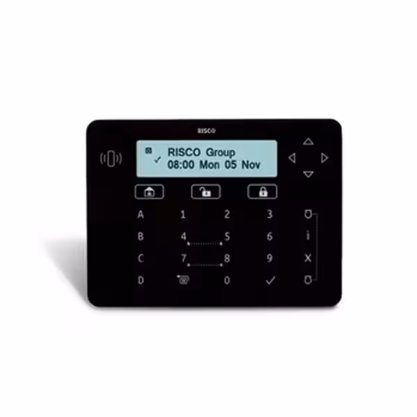 Acheter RISCO RPKELPB0000B RISCO. Clavier tactile Elegant noir avec lecteur de proximité de grade 3 pour LightSYS+ LightSYS et P