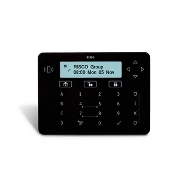 Acquistare RISCO RPKELPB0000B RISCO. Tastiera touch Elegant nera con lettore di prossimità di Grado 3 per LightSYS+ LightSYS e P