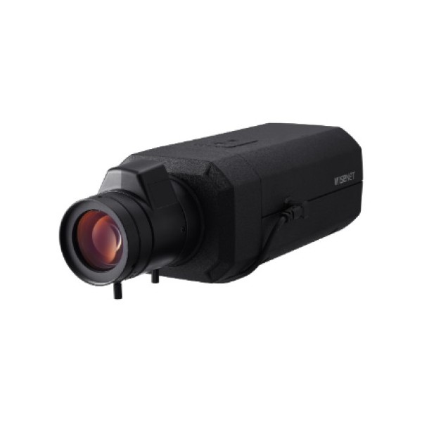 Hanwha Vision XNB-6003 HANWHA Vision. Caixa de câmera IP 2MPX WDR 150dB Ada Advanced Analytics Cybersecurity 120ips Saída CVBS P