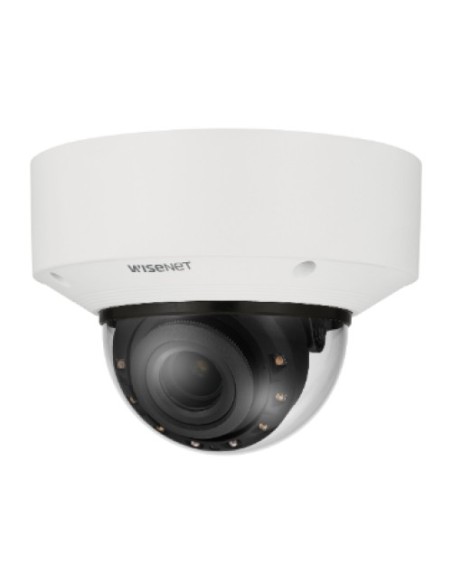 Hanwha Vision XNV-C6083R HANWHA Vision. Mini-Dome 2MPX câmera de mini-dome óptica motorizada 2.8-12mm Ir 40m WDR 150db Analytics