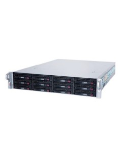 Hanwha Vision 2U-12Bay-SRV-120TB-R HANWHA Vision. Servidor de rack 2u com capacidade de 120TB. RAID-5 100TB. 12 HDD (10TB INC.).
