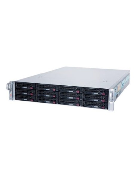 Hanwha Vision 2U-12Bay-SRV-120TB-R HANWHA Vision. Servidor de rack 2u com capacidade de 120TB. RAID-5 100TB. 12 HDD (10TB INC.).